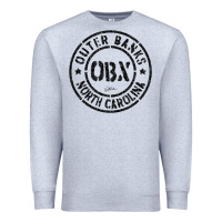 Heather Grey jcombs outer banks, obx, nc t shirt Premium Sweatshirt - linhVisuals