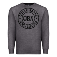 Charcoal Heather jcombs outer banks, obx, nc t shirt Premium Sweatshirt - linhVisuals