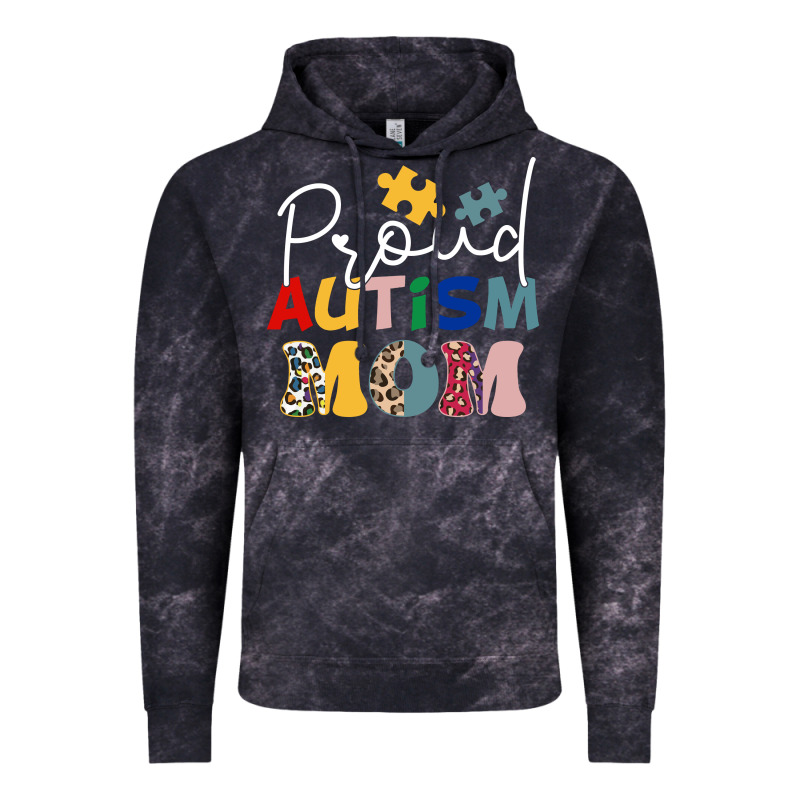 Proud Autism Mom Leopard Pattern Design Autism Awa Vintage Hoodie by CowhideDigitalArt | Teevron