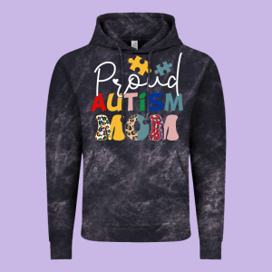 Proud Autism Mom Leopard Pattern Design Autism Awa Vintage Hoodie Designed By Cowhidedigitalart