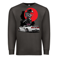 Smoke jdm nsx car tuning japan samurai drift import pullover hoodie Premium Sweatshirt - linhVisuals
