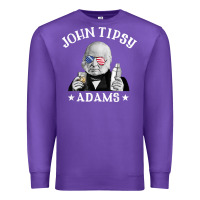 Purple john tipsy adams president john quincy adams 4th of july t shirt Premium Sweatshirt - linhVisuals