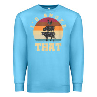Ocean Blue id smoke that funny smoked pork meat lover bbq gift barbecue t shirt Premium Sweatshirt - linhVisuals