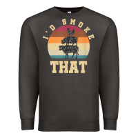 Smoke id smoke that funny smoked pork meat lover bbq gift barbecue t shirt Premium Sweatshirt - linhVisuals