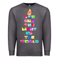 Charcoal Heather light of the world godspell inspired musical theater t shirt Premium Sweatshirt - linhVisuals