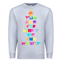 Heather Grey light of the world godspell inspired musical theater t shirt Premium Sweatshirt - linhVisuals