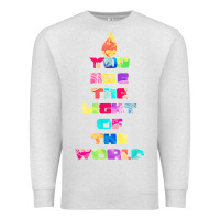 Oatmeal Heather light of the world godspell inspired musical theater t shirt Premium Sweatshirt - linhVisuals