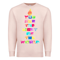 Pale Pink light of the world godspell inspired musical theater t shirt Premium Sweatshirt - linhVisuals