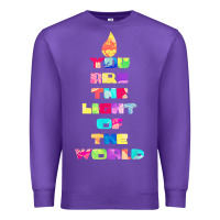 Purple light of the world godspell inspired musical theater t shirt Premium Sweatshirt - linhVisuals