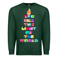 Sports Green light of the world godspell inspired musical theater t shirt Premium Sweatshirt - linhVisuals