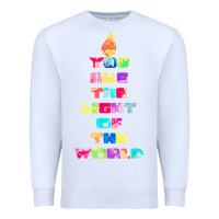 White light of the world godspell inspired musical theater t shirt Premium Sweatshirt - linhVisuals