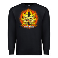Black biblically accurate angel meme ophanim be not afraid t shirt Premium Sweatshirt - linhVisuals