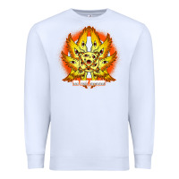 White biblically accurate angel meme ophanim be not afraid t shirt Premium Sweatshirt - linhVisuals