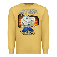 Antique Gold anthrax – persistence of time 30th anniversary tank top Premium Sweatshirt - linhVisuals