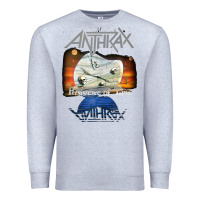 Heather Grey anthrax – persistence of time 30th anniversary tank top Premium Sweatshirt - linhVisuals