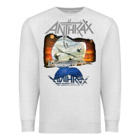 Oatmeal Heather anthrax – persistence of time 30th anniversary tank top Premium Sweatshirt - linhVisuals