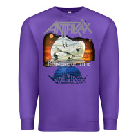 Purple anthrax – persistence of time 30th anniversary tank top Premium Sweatshirt - linhVisuals