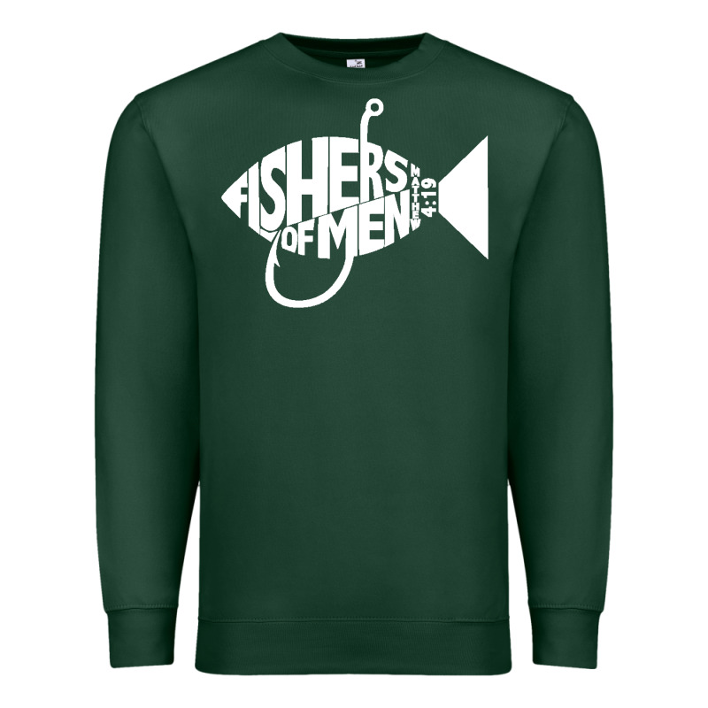 Matching Church Christian Group Bible Verse Fishers Of Men Pullover Ho Premium Sweatshirt by linhVisuals | Teevron