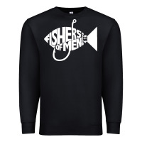Black matching church christian group bible verse fishers of men pullover ho Premium Sweatshirt - linhVisuals