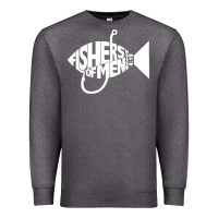 Charcoal Heather matching church christian group bible verse fishers of men pullover ho Premium Sweatshirt - linhVisuals