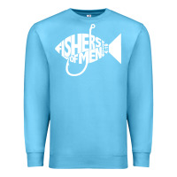 Ocean Blue matching church christian group bible verse fishers of men pullover ho Premium Sweatshirt - linhVisuals