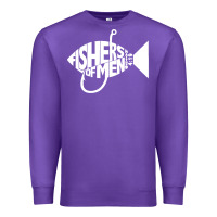 Purple matching church christian group bible verse fishers of men pullover ho Premium Sweatshirt - linhVisuals