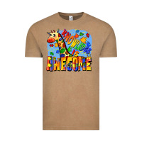 Vintage Coffee Knowledge is awesome Autism giraffe Vintage Tee - FaDigitalArtStudio