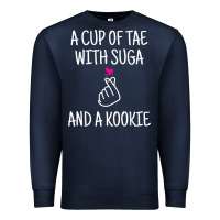 Navy korean drama kdrama tae suga kookie t shirt Premium Sweatshirt - linhVisuals