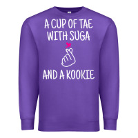 Purple korean drama kdrama tae suga kookie t shirt Premium Sweatshirt - linhVisuals
