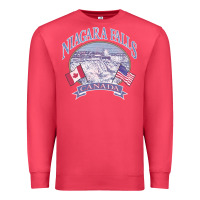 Cardinal americana niagara falls scene canada america flags sweatshirt Premium Sweatshirt - linhVisuals
