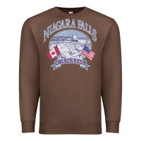 Chestnut americana niagara falls scene canada america flags sweatshirt Premium Sweatshirt - linhVisuals
