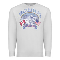 Dove Grey americana niagara falls scene canada america flags sweatshirt Premium Sweatshirt - linhVisuals