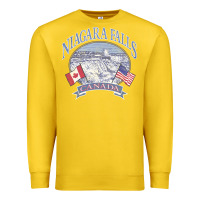 Lemon americana niagara falls scene canada america flags sweatshirt Premium Sweatshirt - linhVisuals