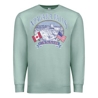 Seafoam americana niagara falls scene canada america flags sweatshirt Premium Sweatshirt - linhVisuals