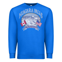 True Royal americana niagara falls scene canada america flags sweatshirt Premium Sweatshirt - linhVisuals