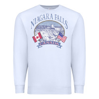 White americana niagara falls scene canada america flags sweatshirt Premium Sweatshirt - linhVisuals