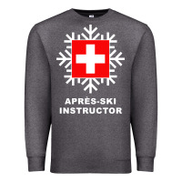 Charcoal Heather après ski instructor sweatshirt Premium Sweatshirt - linhVisuals