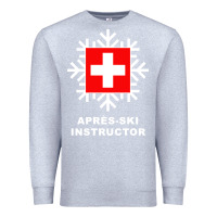 Heather Grey après ski instructor sweatshirt Premium Sweatshirt - linhVisuals