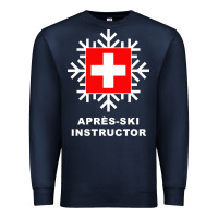 Navy après ski instructor sweatshirt Premium Sweatshirt - linhVisuals