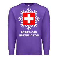 Purple après ski instructor sweatshirt Premium Sweatshirt - linhVisuals