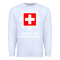 White après ski instructor sweatshirt Premium Sweatshirt - linhVisuals