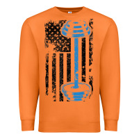Carrot american flag gym and fitness  weight lifting gift t shirt Premium Sweatshirt - linhVisuals