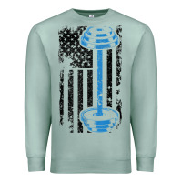 American Flag Gym And Fitness  Weight Lifting Gift T Shirt Premium Sweatshirt | Teevron