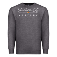 Charcoal Heather lake havasu city, arizona pullover hoodie Premium Sweatshirt - linhVisuals