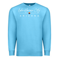 Ocean Blue lake havasu city, arizona pullover hoodie Premium Sweatshirt - linhVisuals