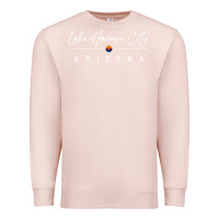 Pale Pink lake havasu city, arizona pullover hoodie Premium Sweatshirt - linhVisuals