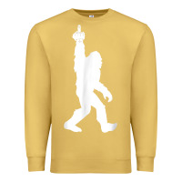 Antique Gold funny bigfoot middle finger for squatch believers t shirt Premium Sweatshirt - linhVisuals