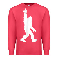 Cardinal funny bigfoot middle finger for squatch believers t shirt Premium Sweatshirt - linhVisuals