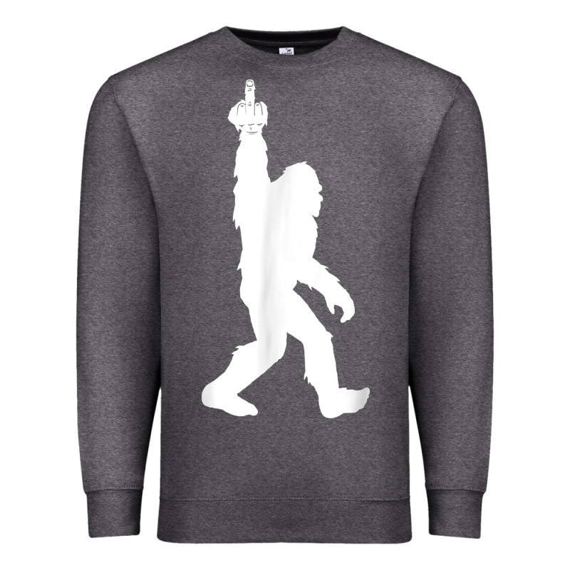 Funny Bigfoot Middle Finger For Squatch Believers T Shirt Premium Sweatshirt by linhVisuals | Teevron