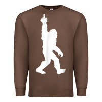 Chestnut funny bigfoot middle finger for squatch believers t shirt Premium Sweatshirt - linhVisuals